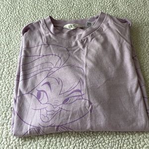 H&M lavender Space Jam Lola bunny T-shirt